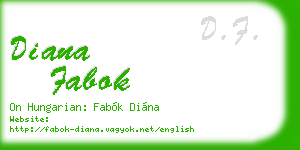 diana fabok business card